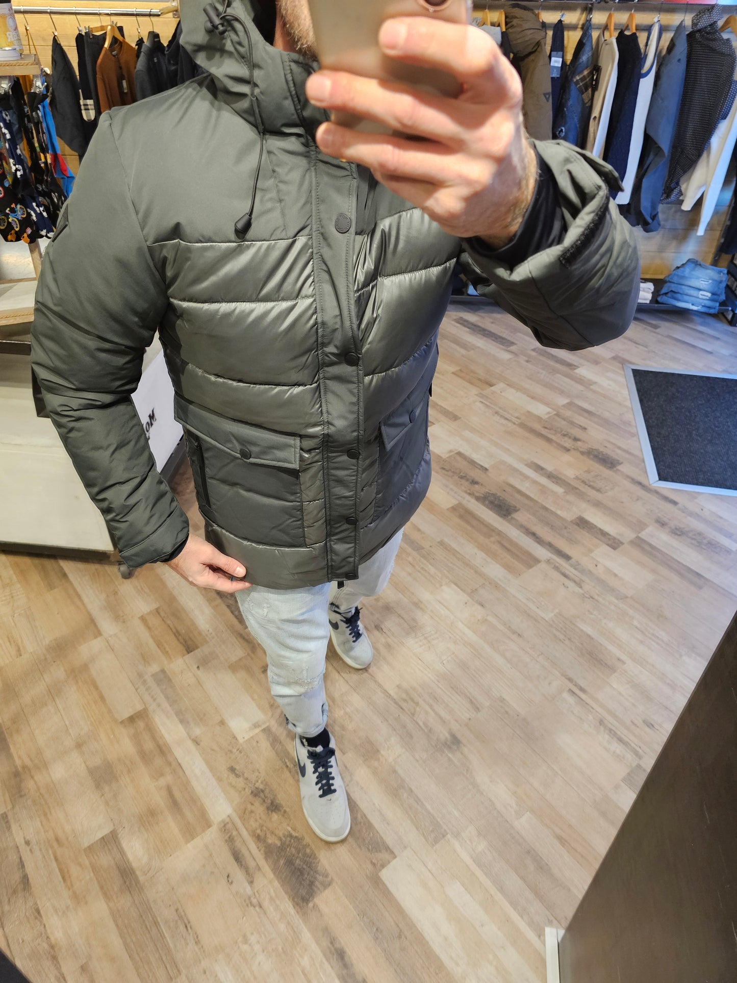 GIUBBINO DOPPIO TESSUTO MILITARE