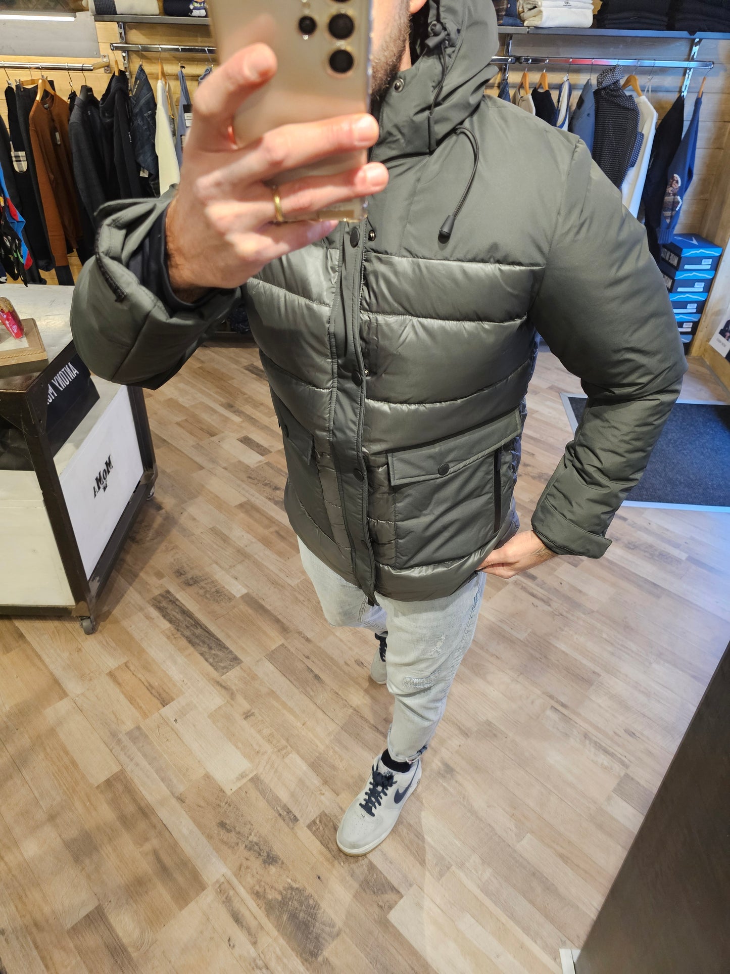 GIUBBINO DOPPIO TESSUTO MILITARE