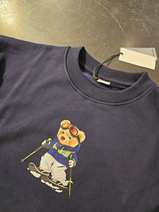 FELPA TEDDY OVERSIZE BLU