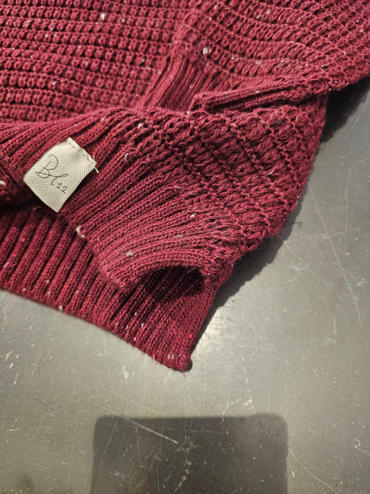 MAGLIONE BORDEAUX PUNTINATO BL11