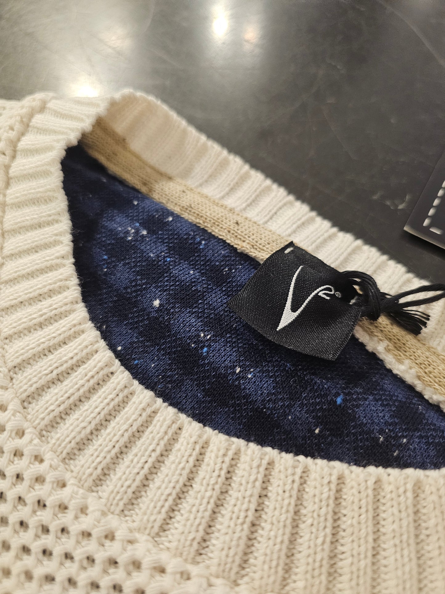 MAGLIONCINO PANNA PATCHWORK