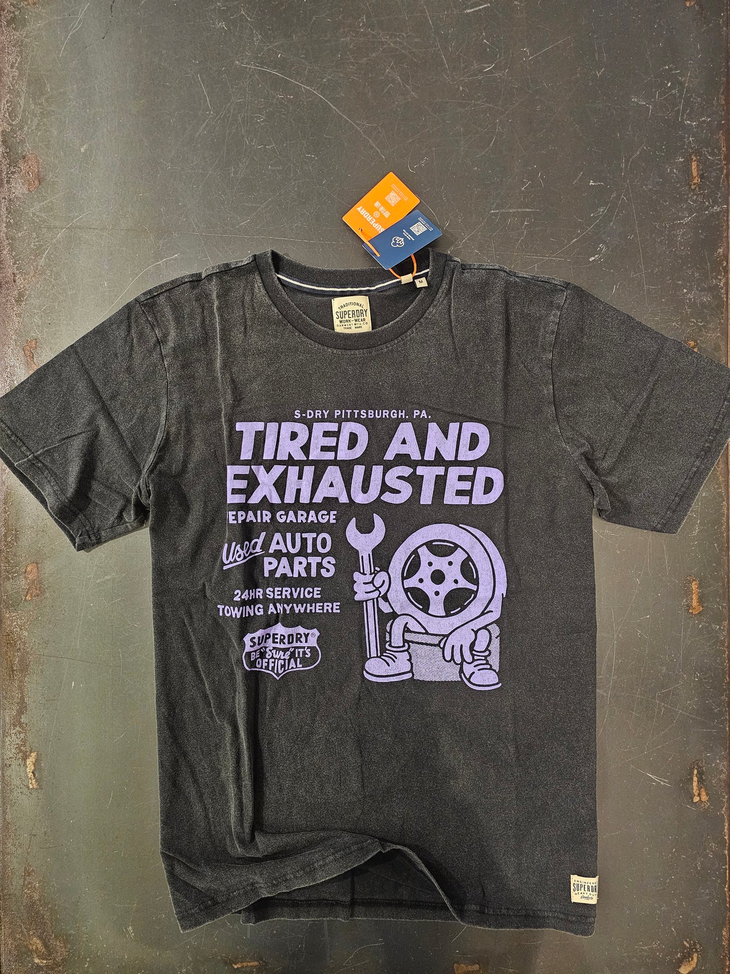 T-SHIRT AUTO PARTS SUPERDRY
