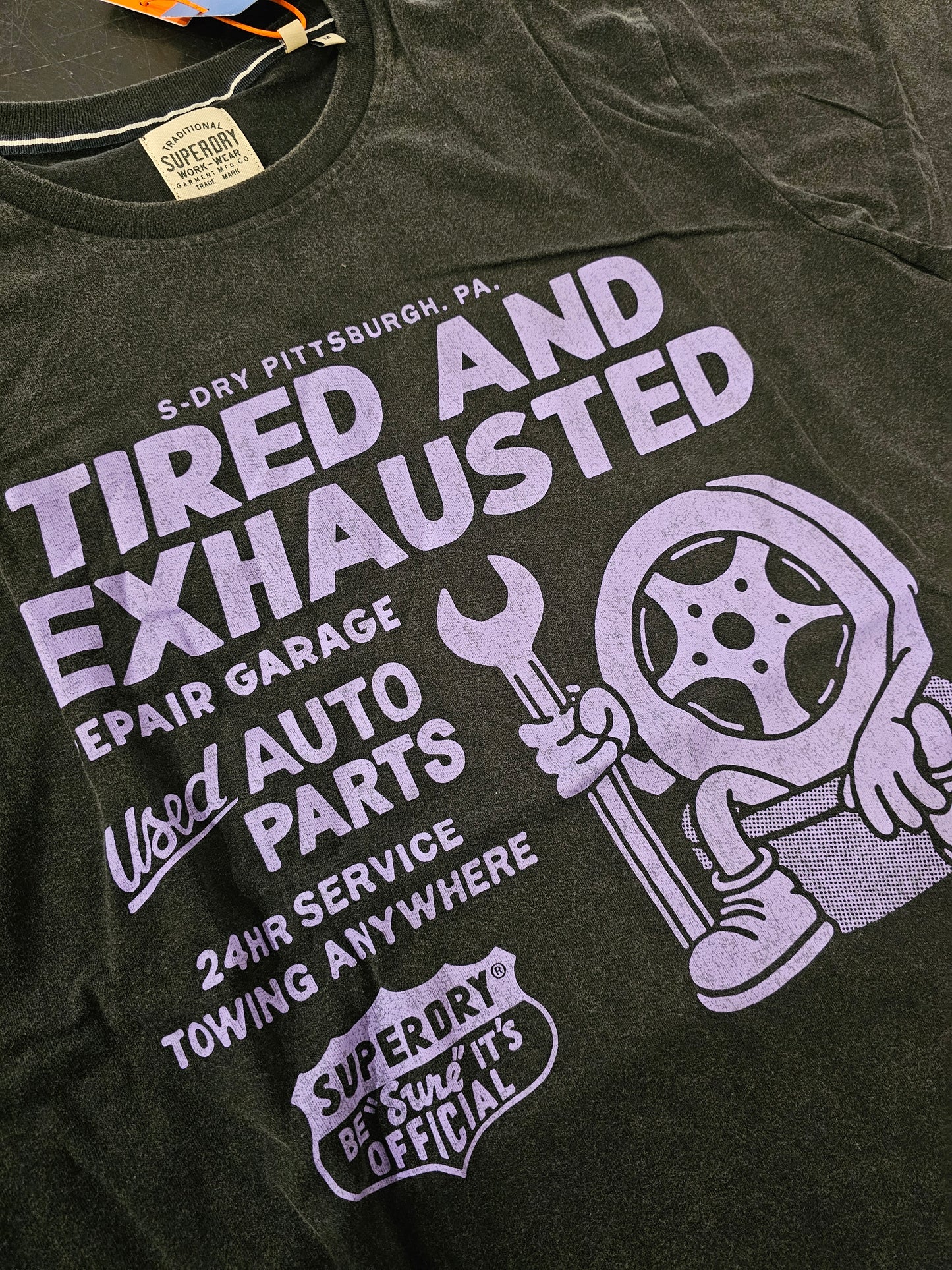 T-SHIRT AUTO PARTS SUPERDRY