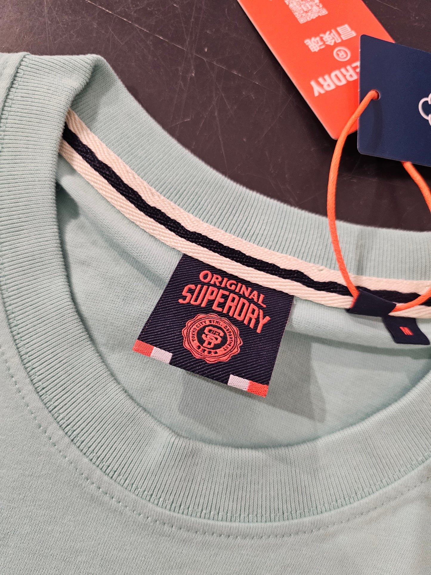 T-SHIRT VERDE ACQUA JAPAN DEPT SUPERDRY
