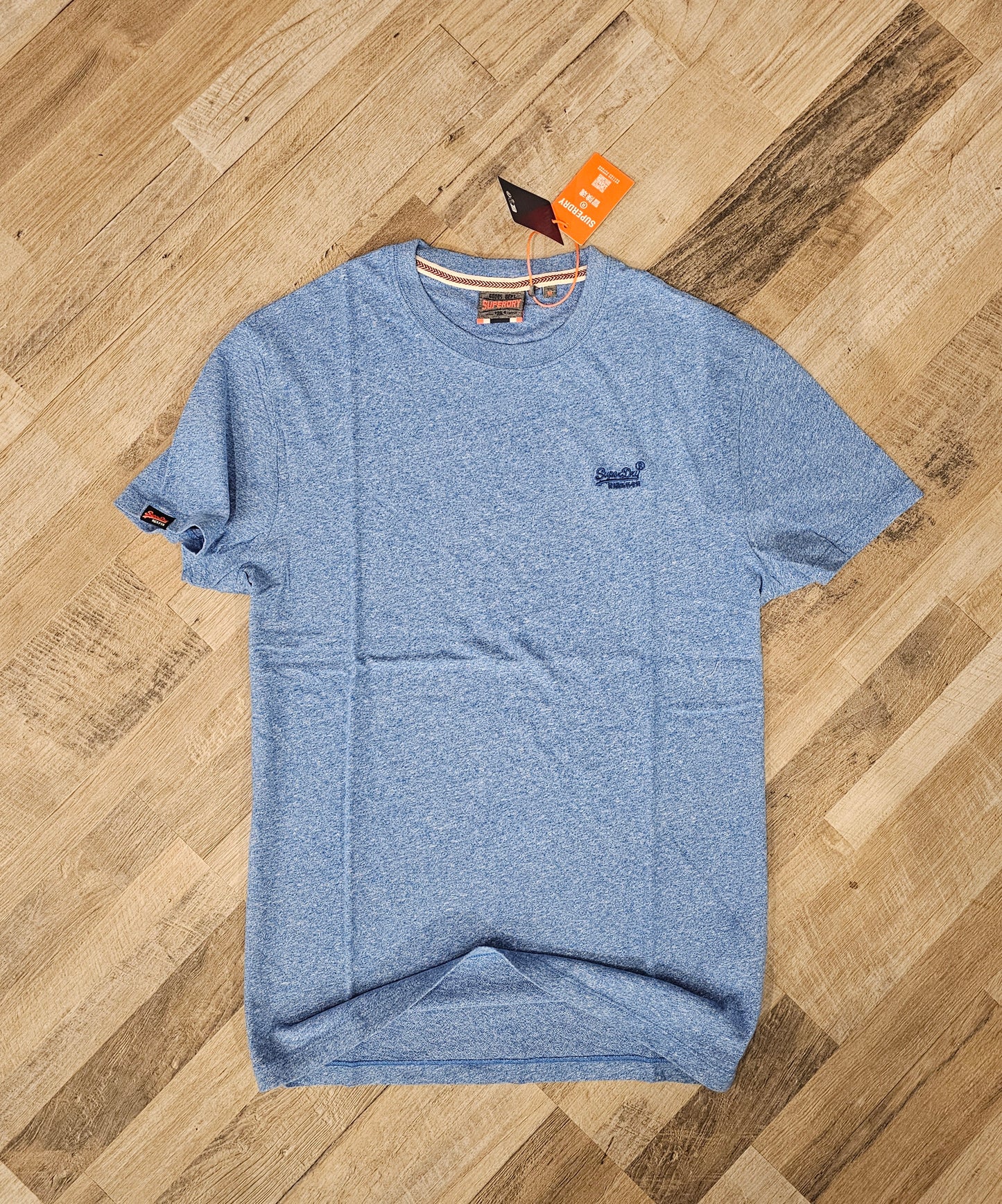 T-SHIRT AZZURRA MELANGE JAPAN DEPT SUPERDRY