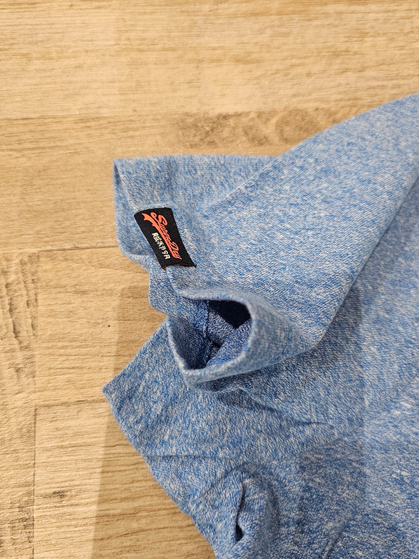 T-SHIRT AZZURRA MELANGE JAPAN DEPT SUPERDRY