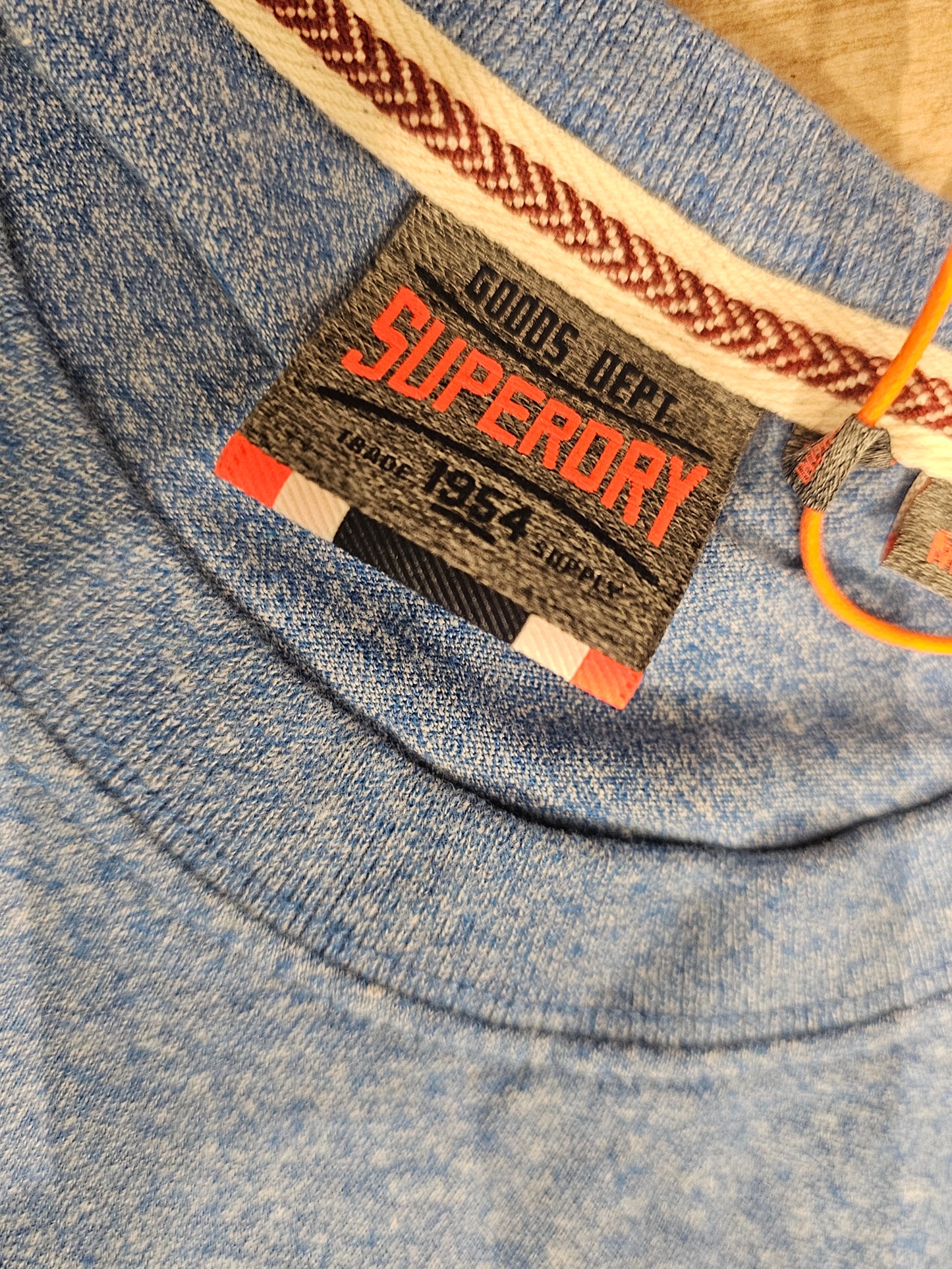 T-SHIRT AZZURRA MELANGE JAPAN DEPT SUPERDRY