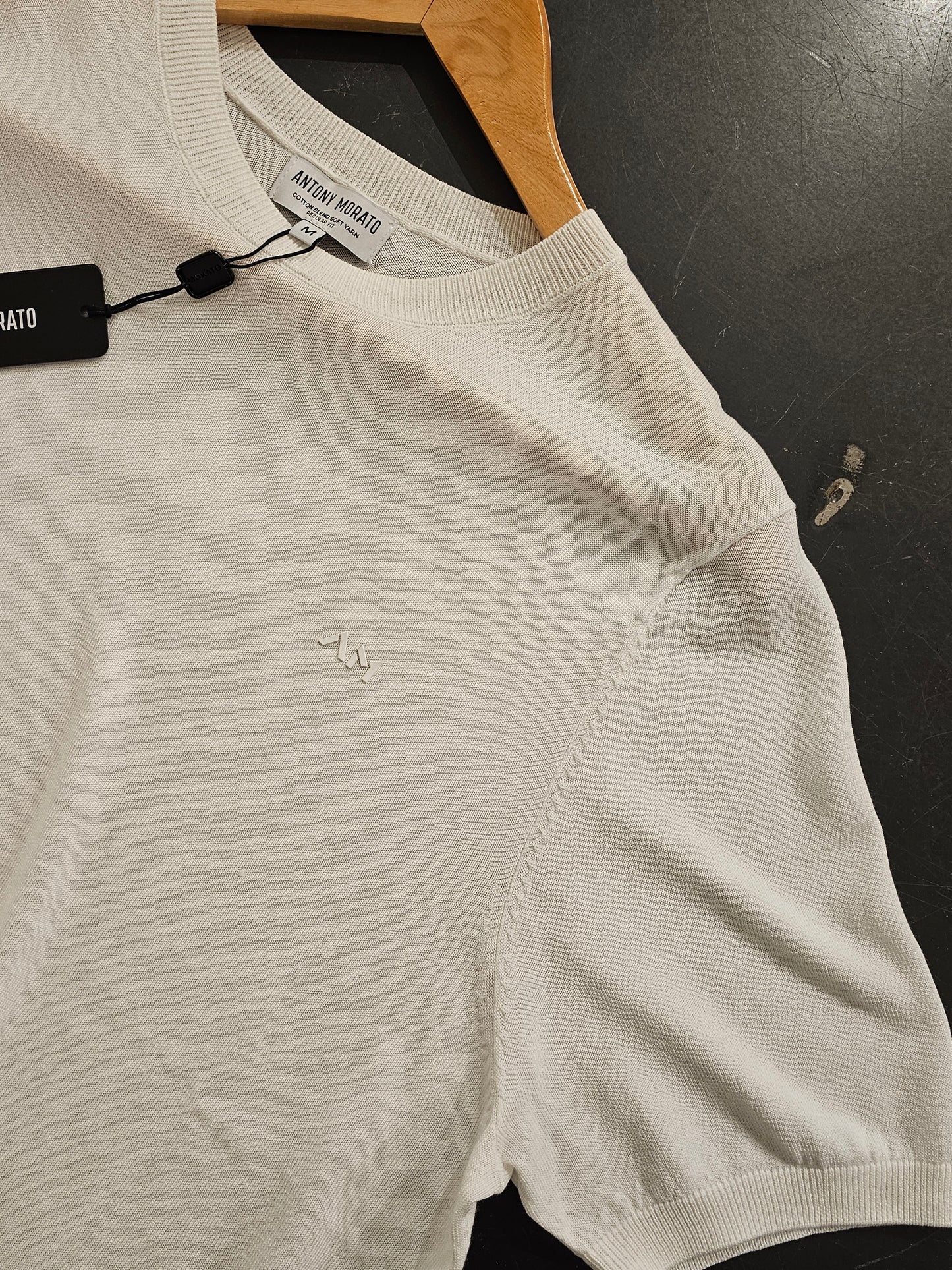 MAGLIA IN FILO BIANCA MORATO