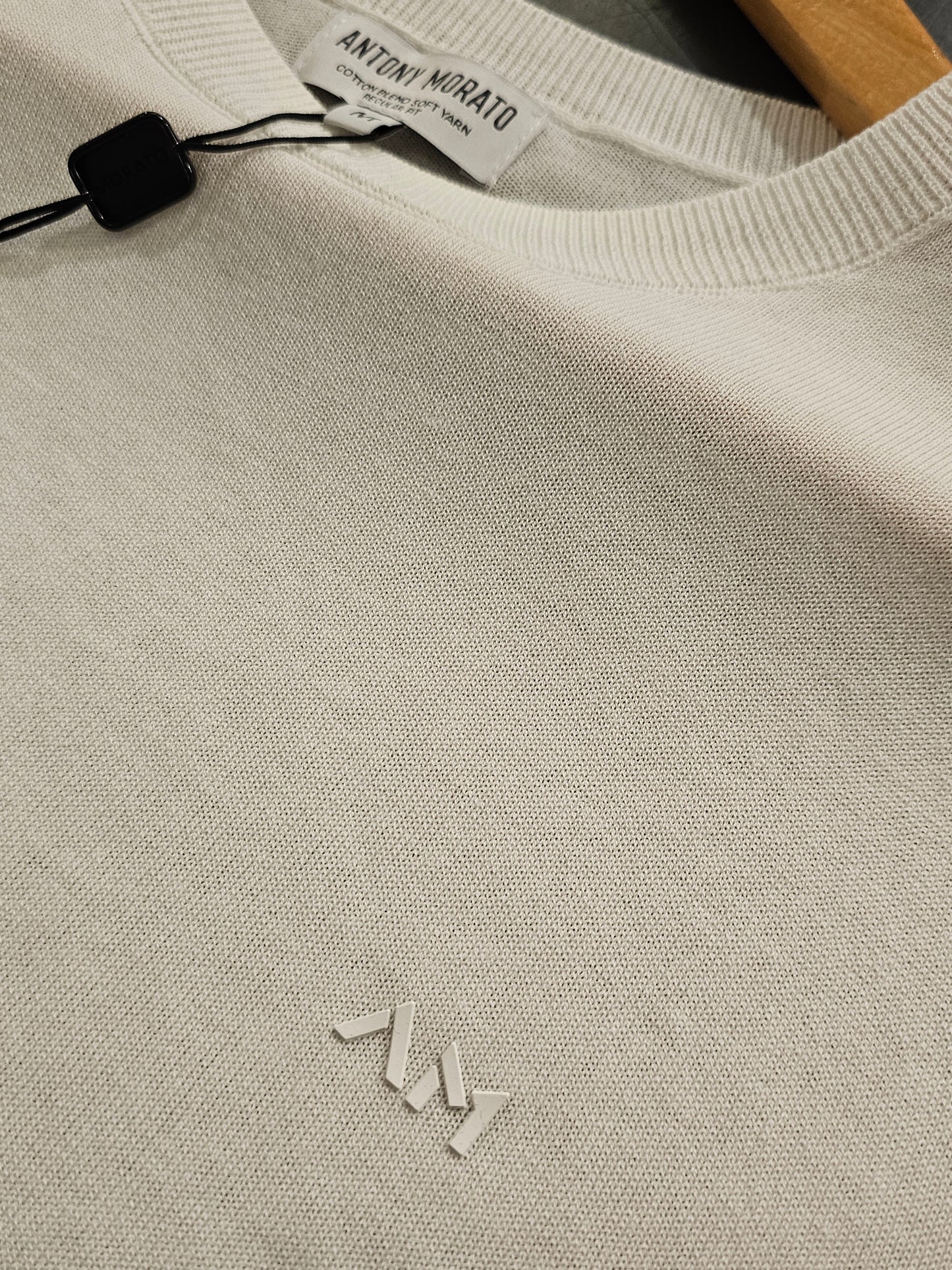 MAGLIA IN FILO BIANCA MORATO