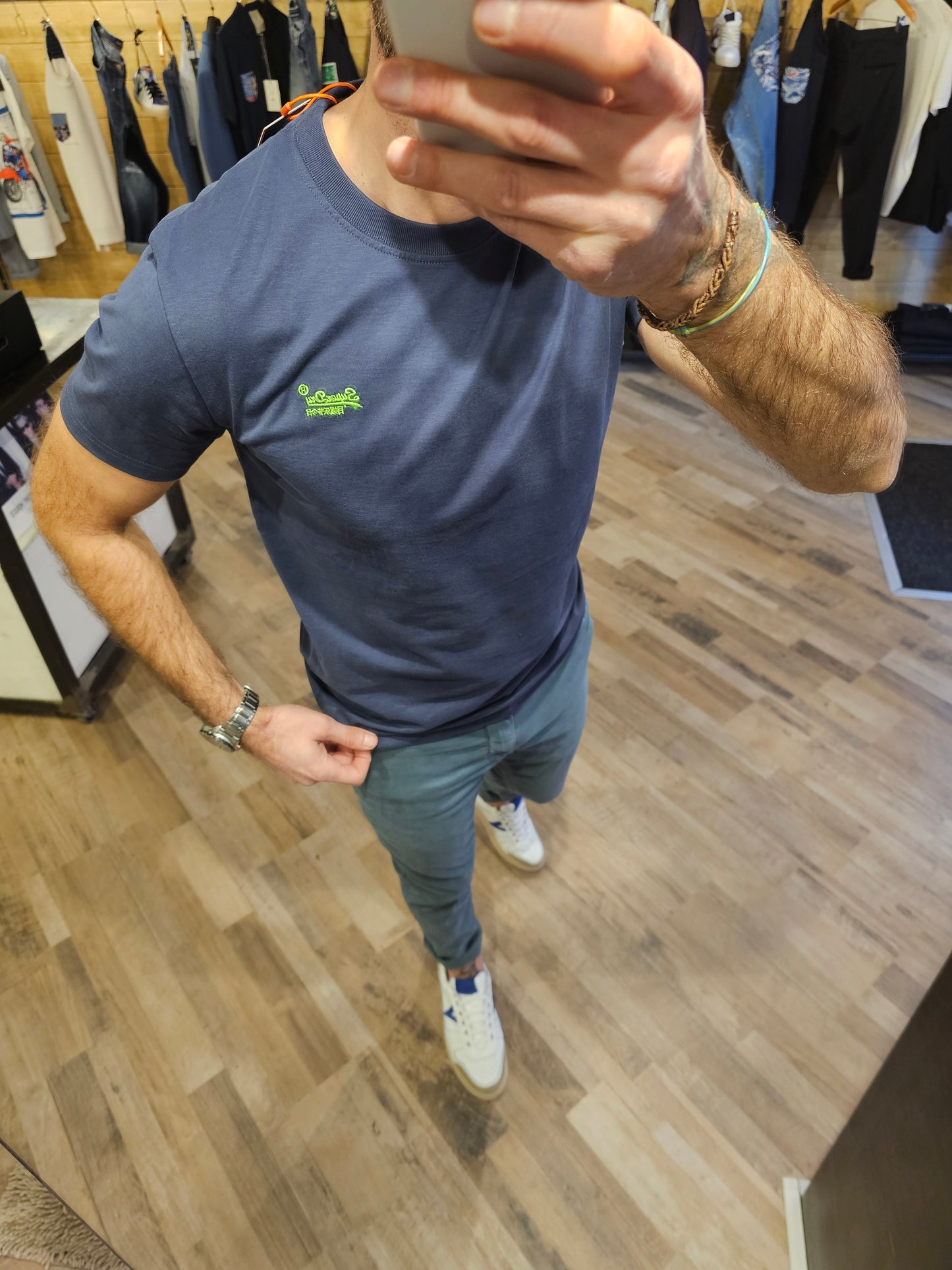 T-SHIRT BLU JAPAN DEPT SUPERDRY