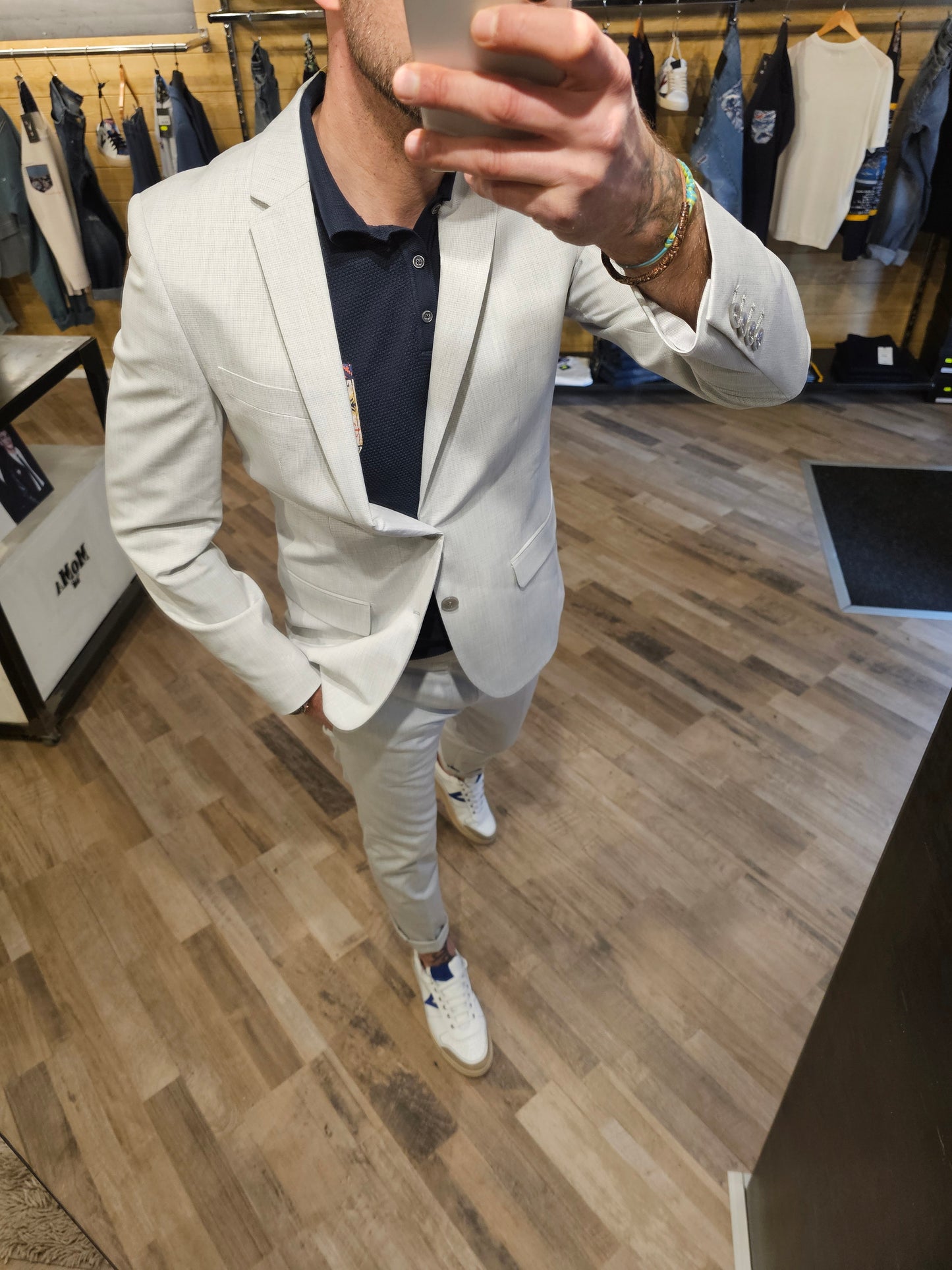 ABITO  BONNIE GRIGIO MICROFANTASIA