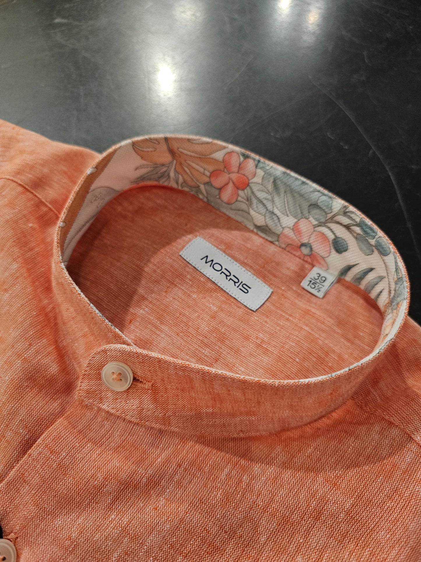 COREANA LINO ARANCIONE FOGLIE