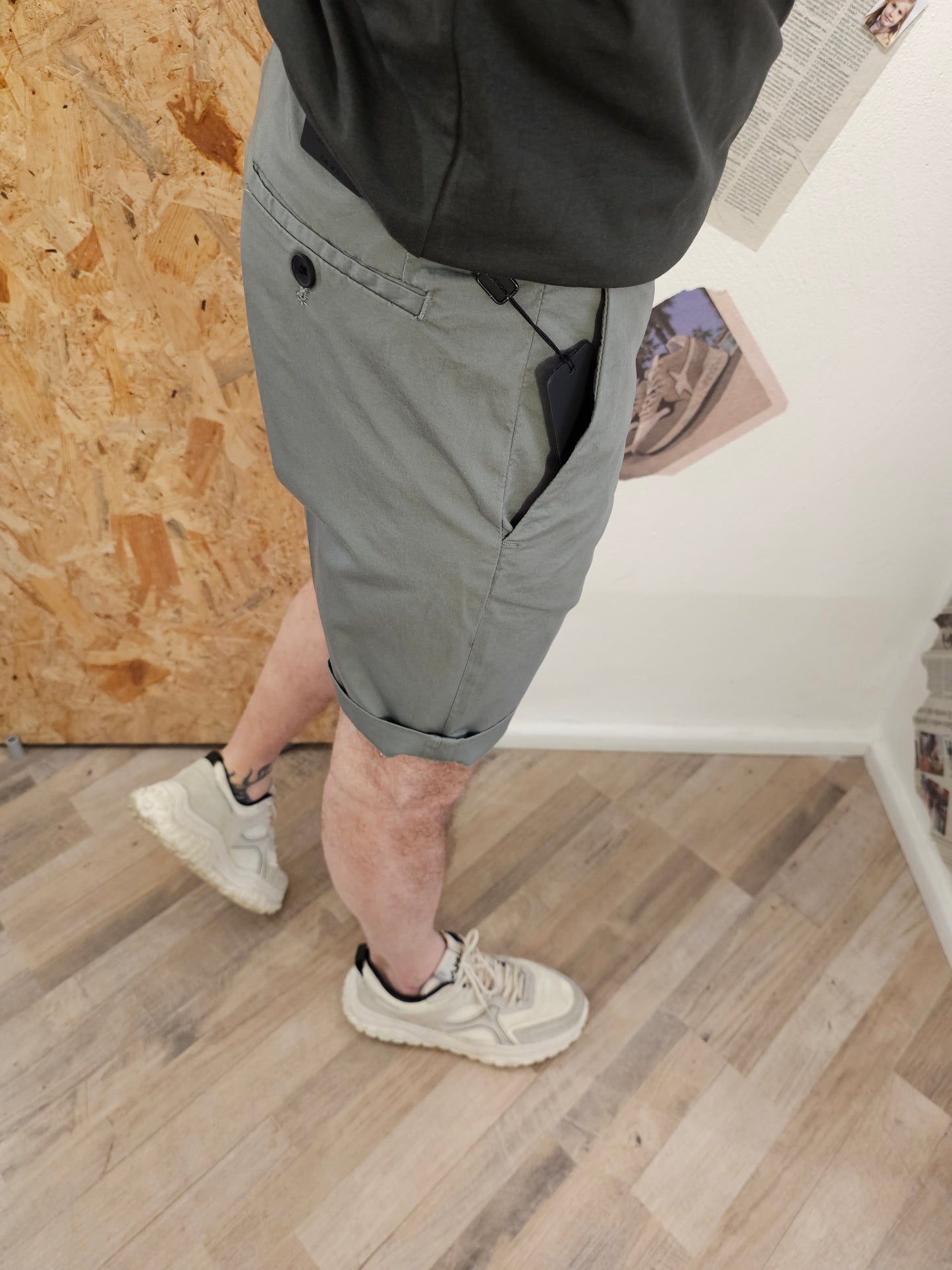 PANTALONCINO CHINO MARK VERDE