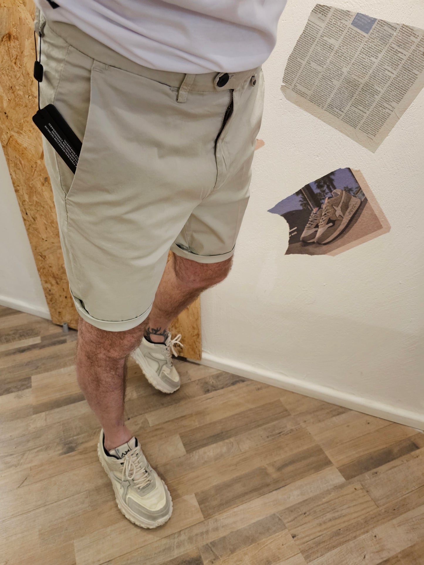 PANTALONCINO CHINO MARK SABBIA