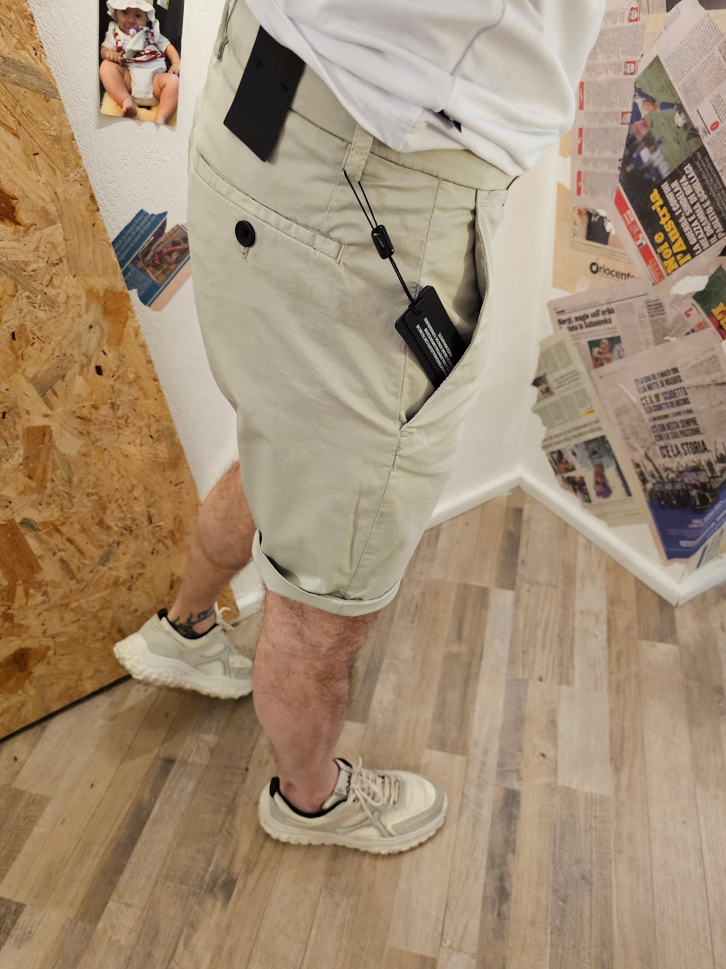 PANTALONCINO CHINO MARK SABBIA