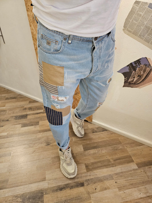 JEANS PATCHWORK BLOCK ELEVEN