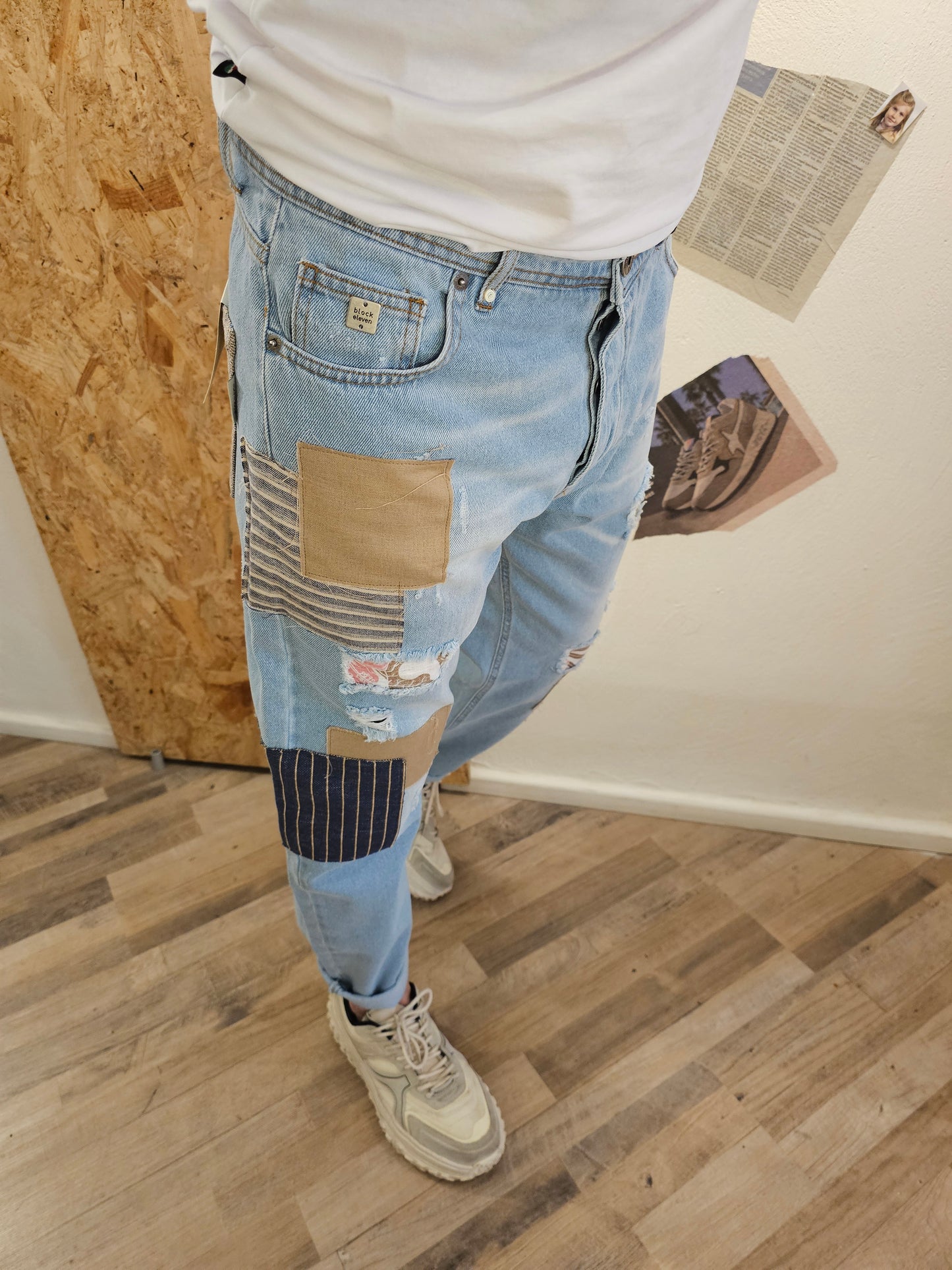 JEANS PATCHWORK BLOCK ELEVEN