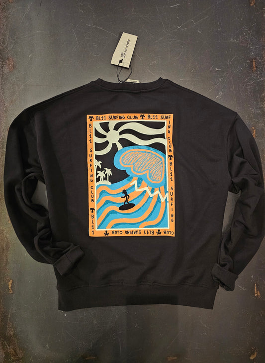 FELPA CLUB SURF STAMPA RETRO