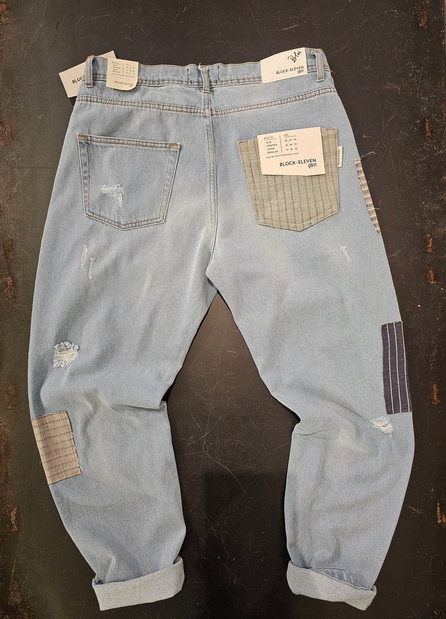 JEANS PATCHWORK BLOCK ELEVEN