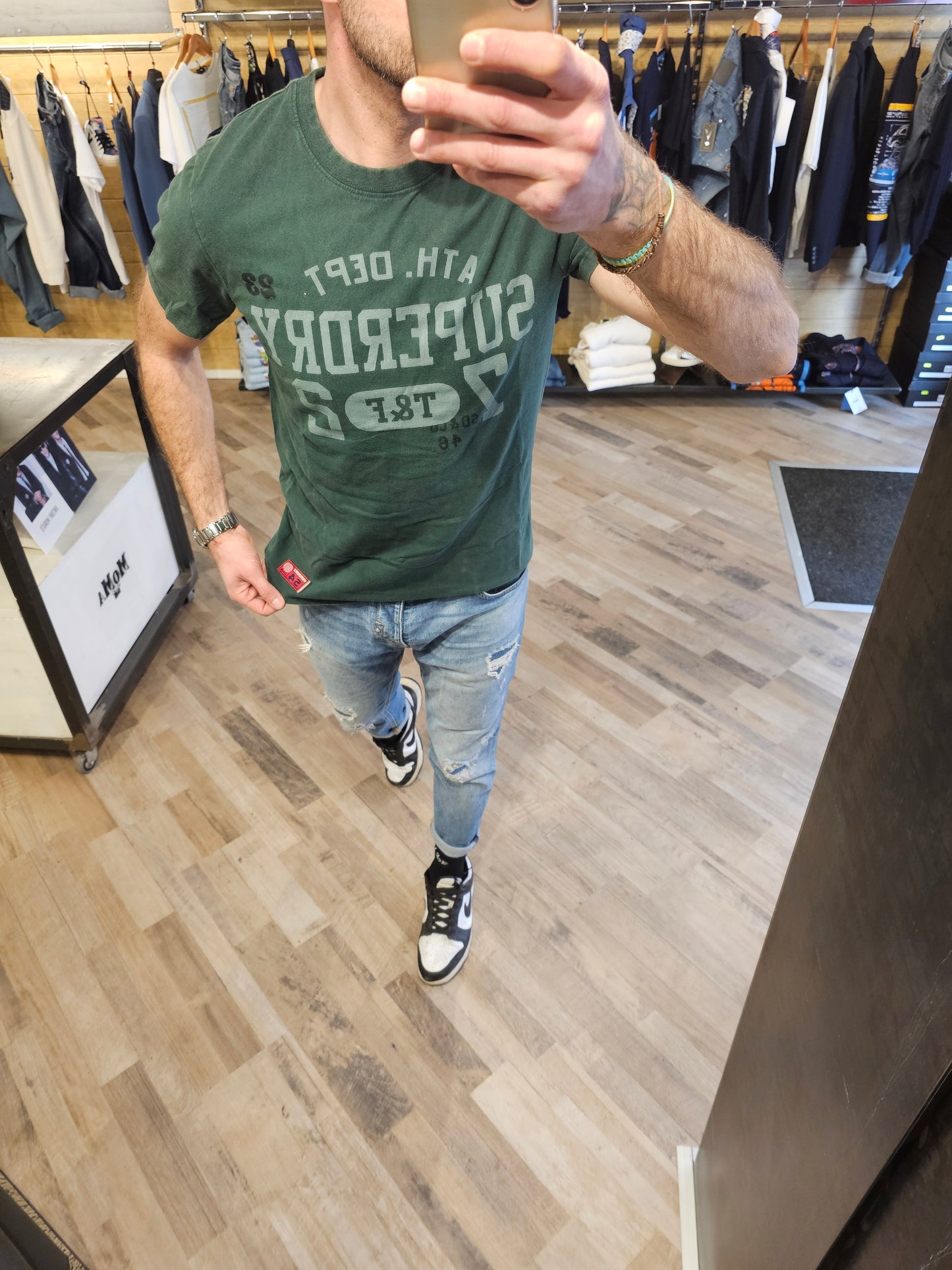 T-SHIRT VINTAGE SUPERDRY VERDE