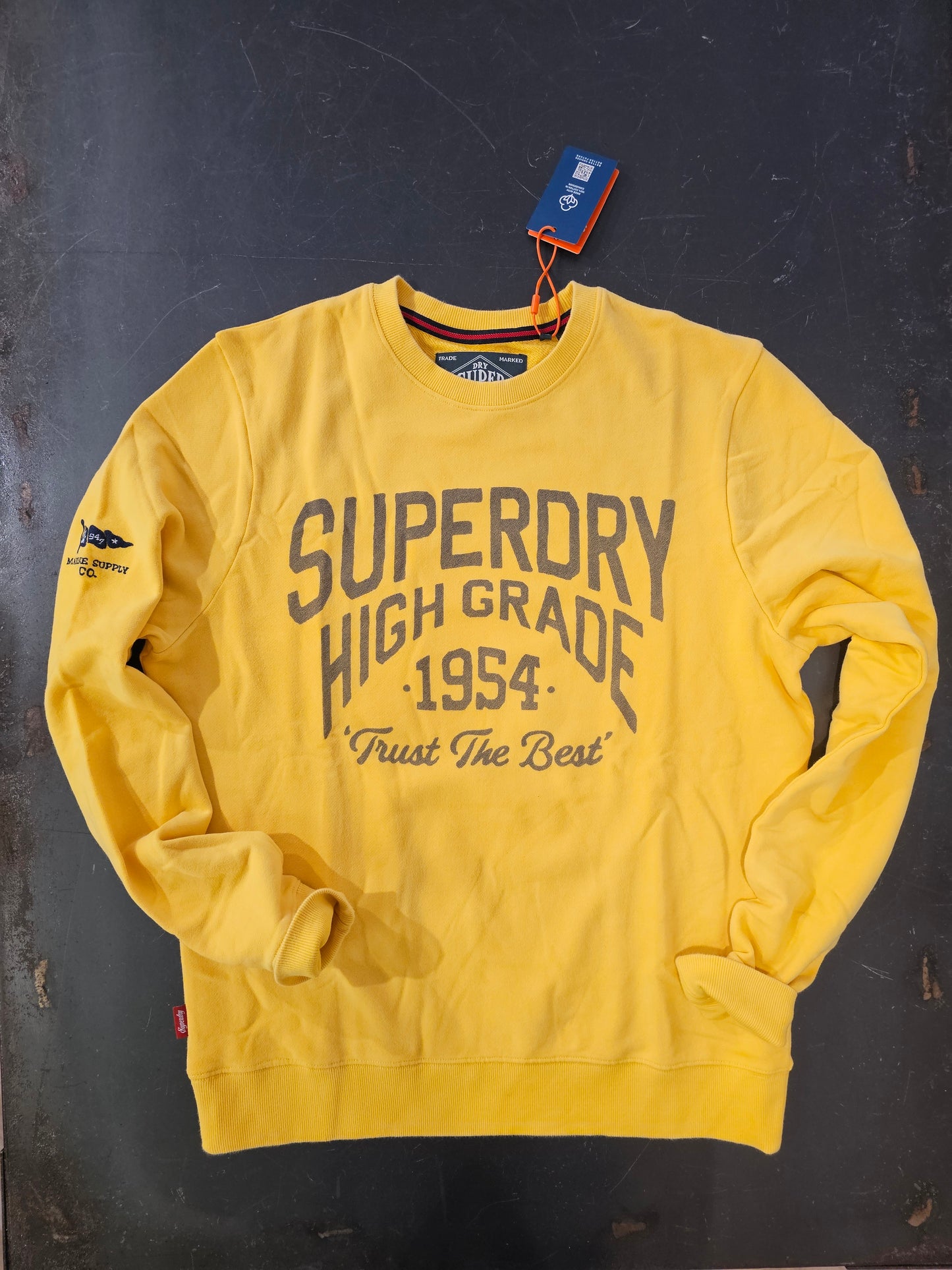 FELPA SUPERDRY MARINE GIALLA