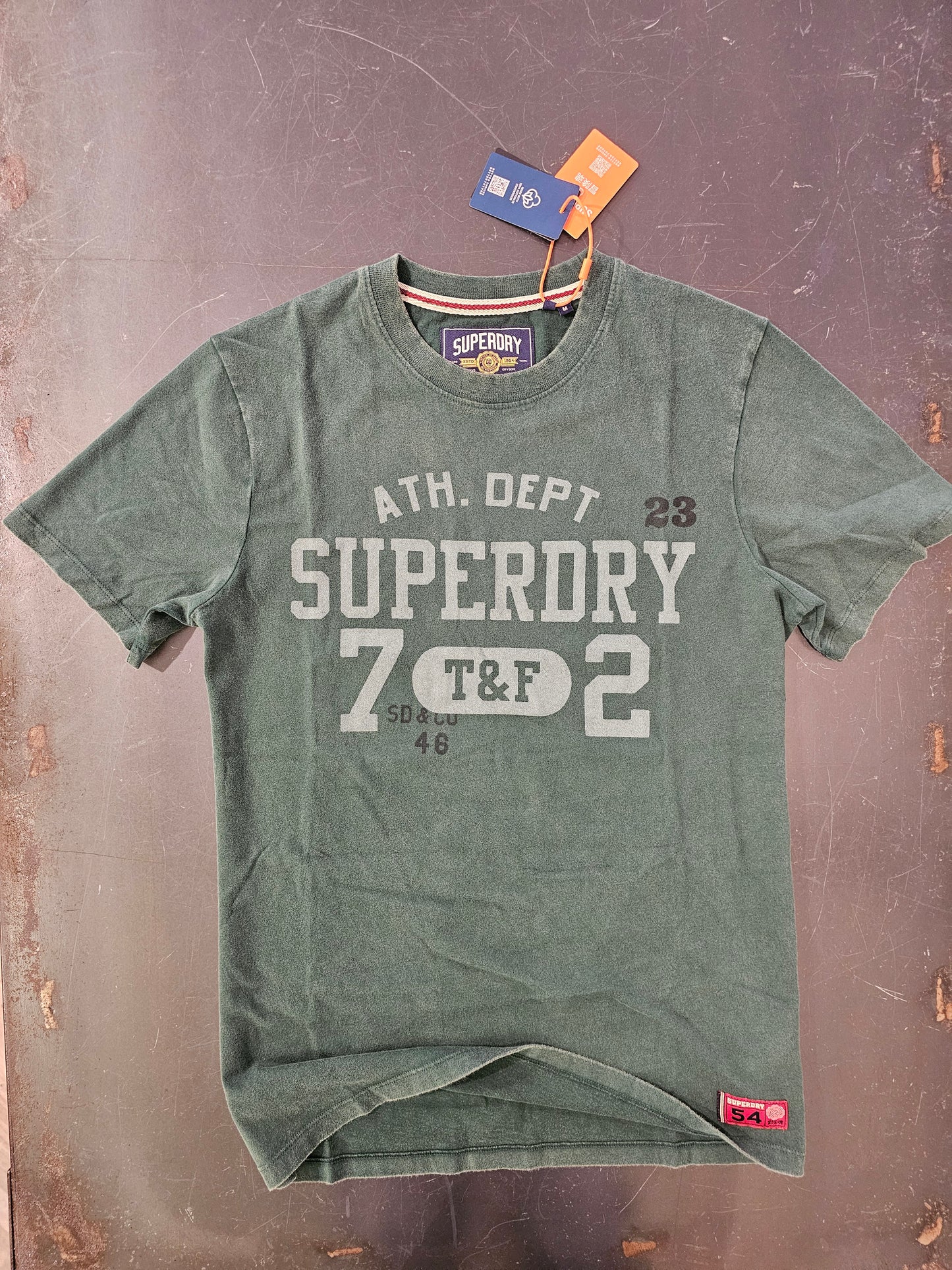 T-SHIRT VINTAGE SUPERDRY VERDE