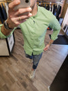 CAMICIA LINO VERDE ERBA COREANA
