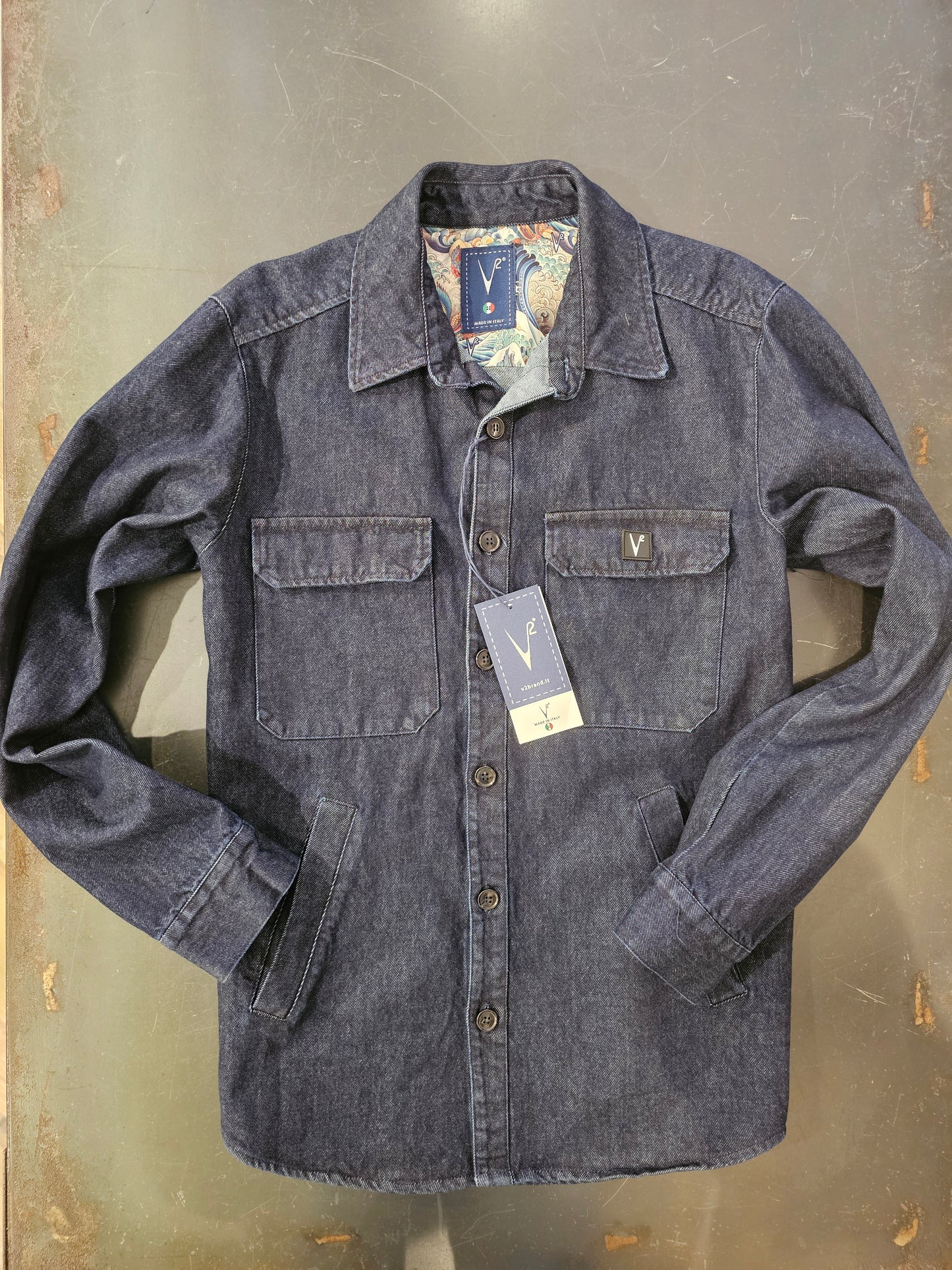 GIACCA JEANS STAMPA GIAPPONESE