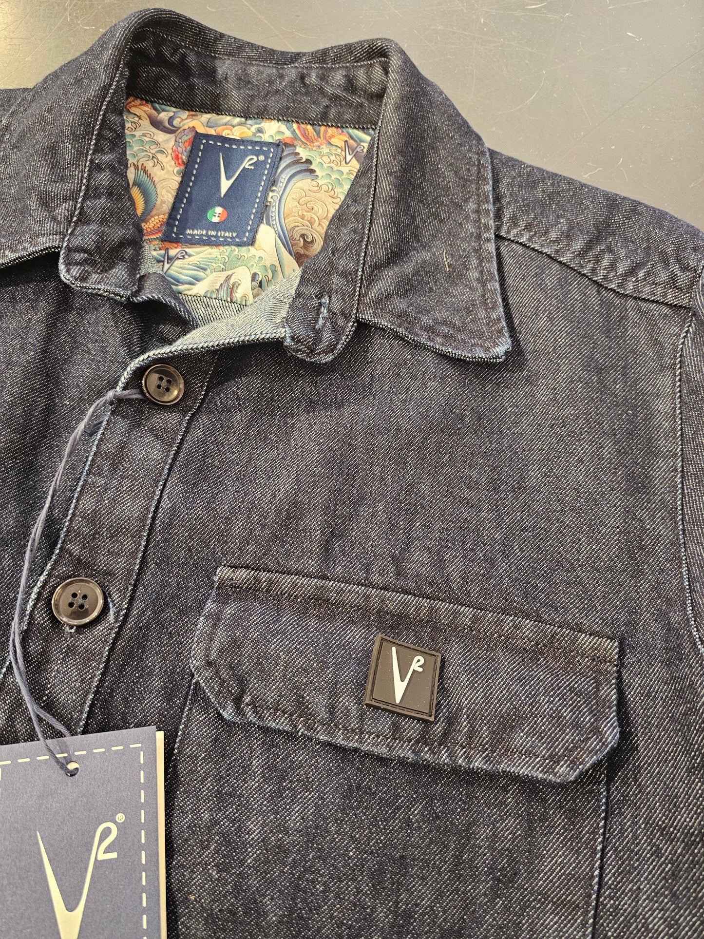 GIACCA JEANS STAMPA GIAPPONESE