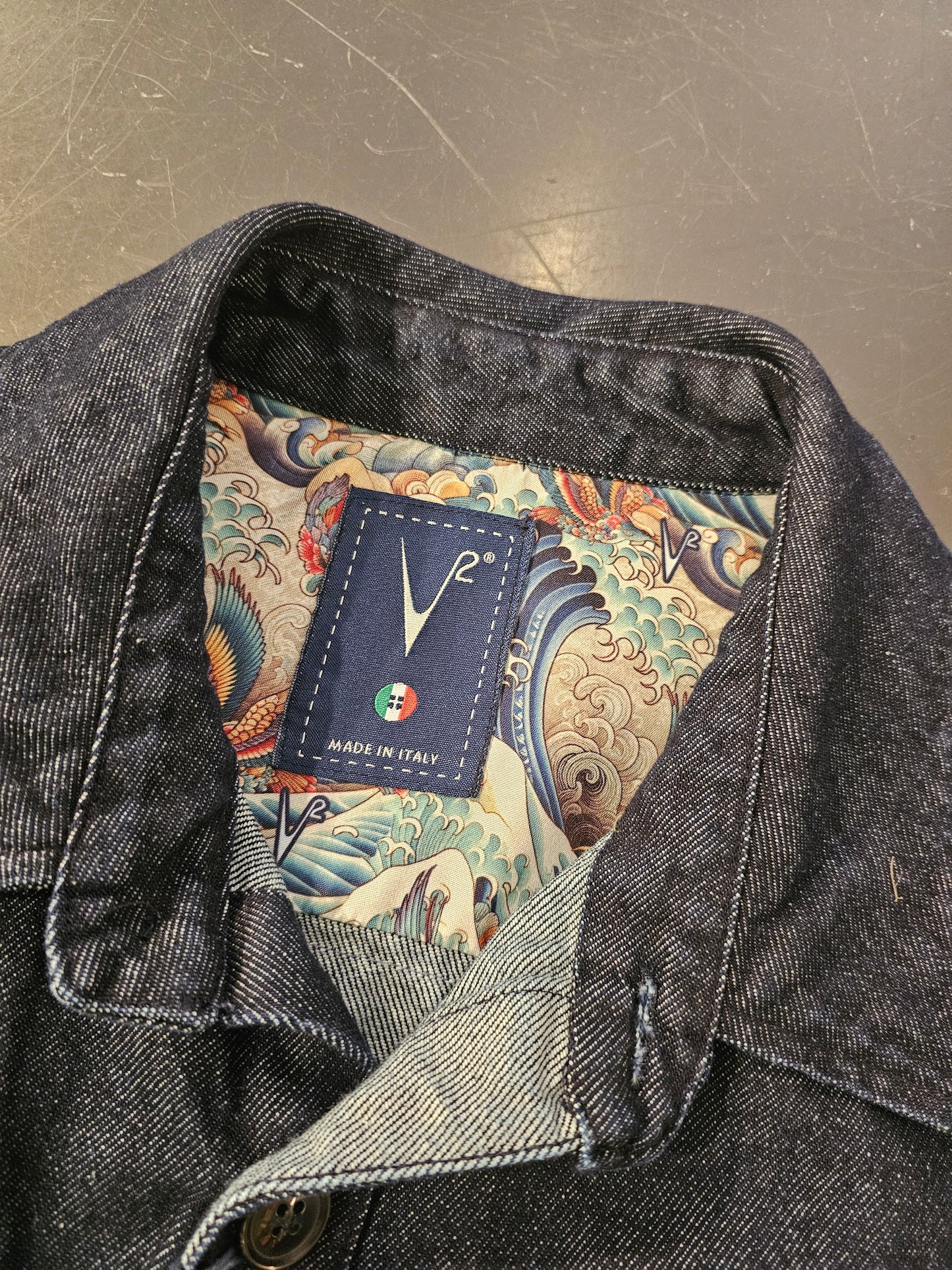 GIACCA JEANS STAMPA GIAPPONESE