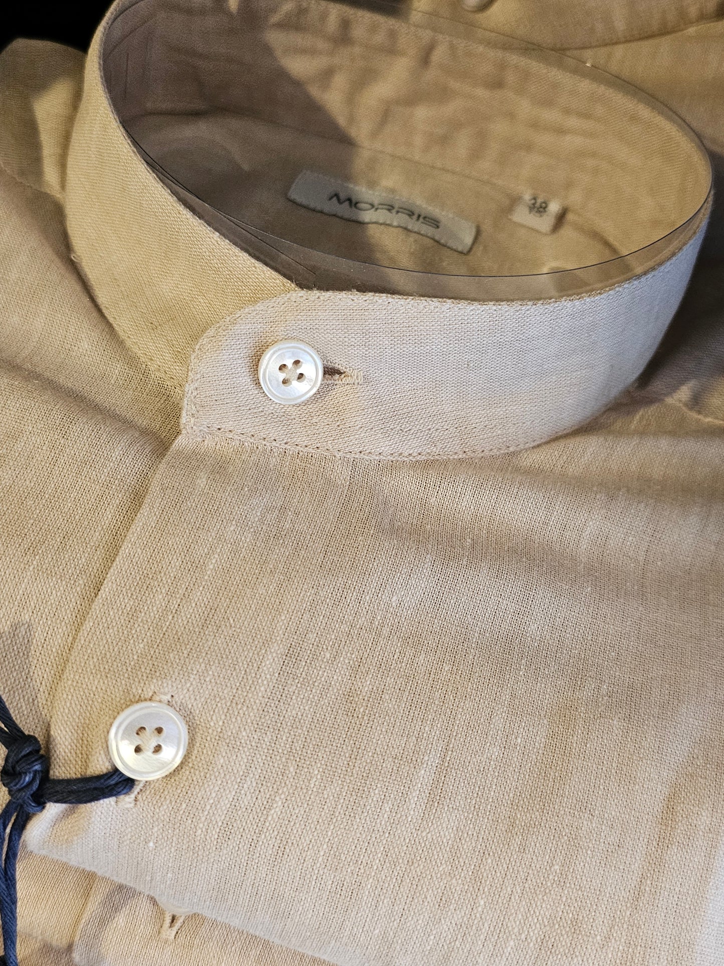 CAMICIA LINO SABBIA COREANA