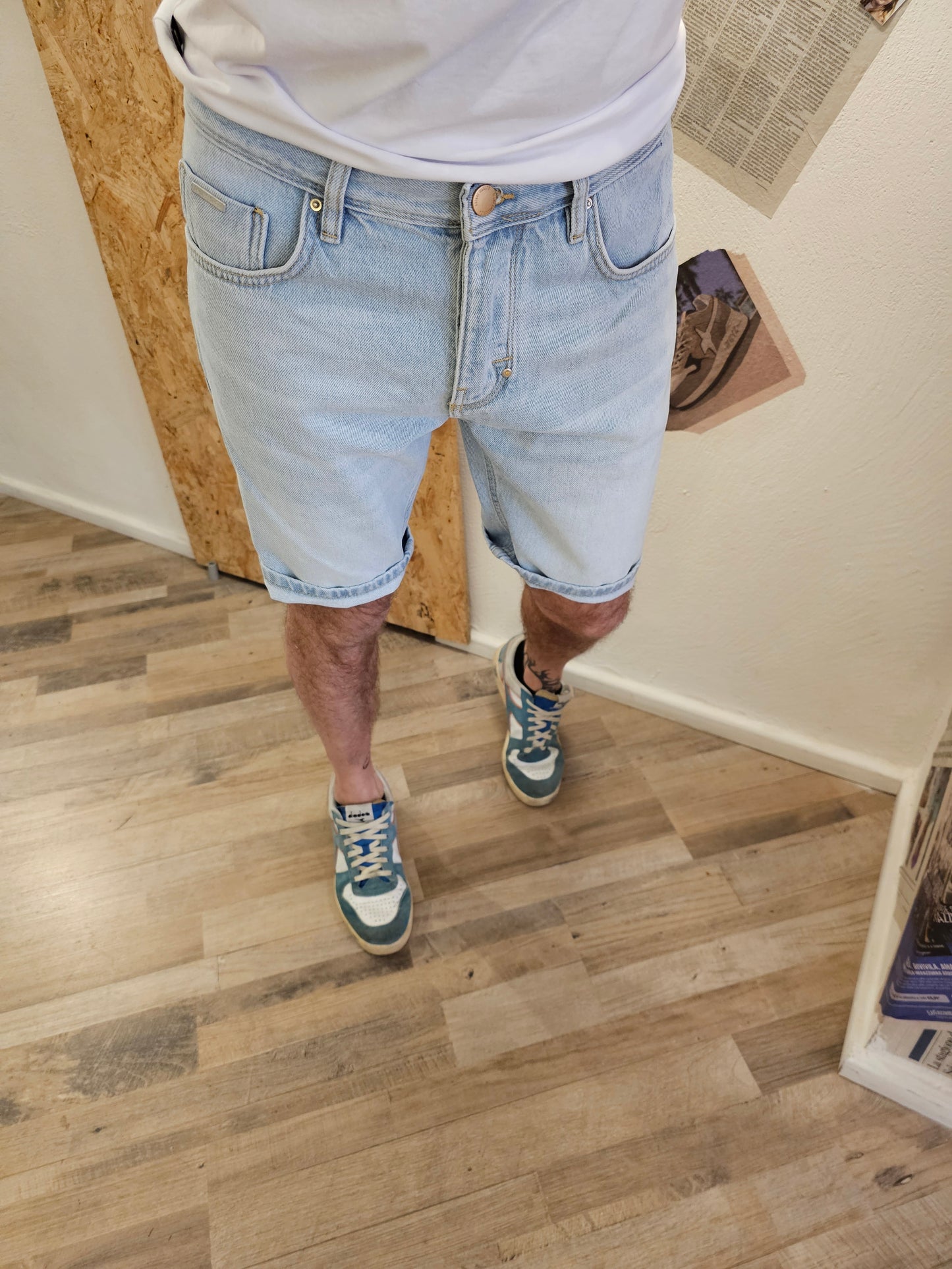 PANTALONCINO ARGON DENIM CHIARO