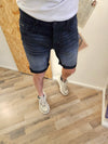 PANTALONCINO ARGON BLU CON STRIATURE