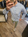 CAMICIA LINO COREANA BOTTONI IN LEGNO