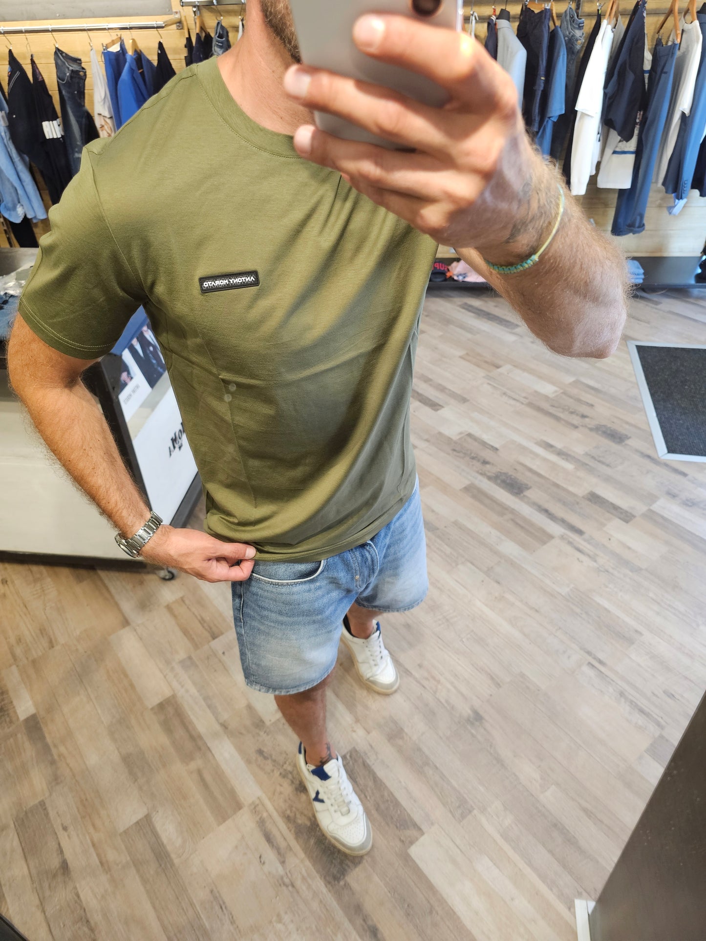 T-SHIRT VERDE MILITARE