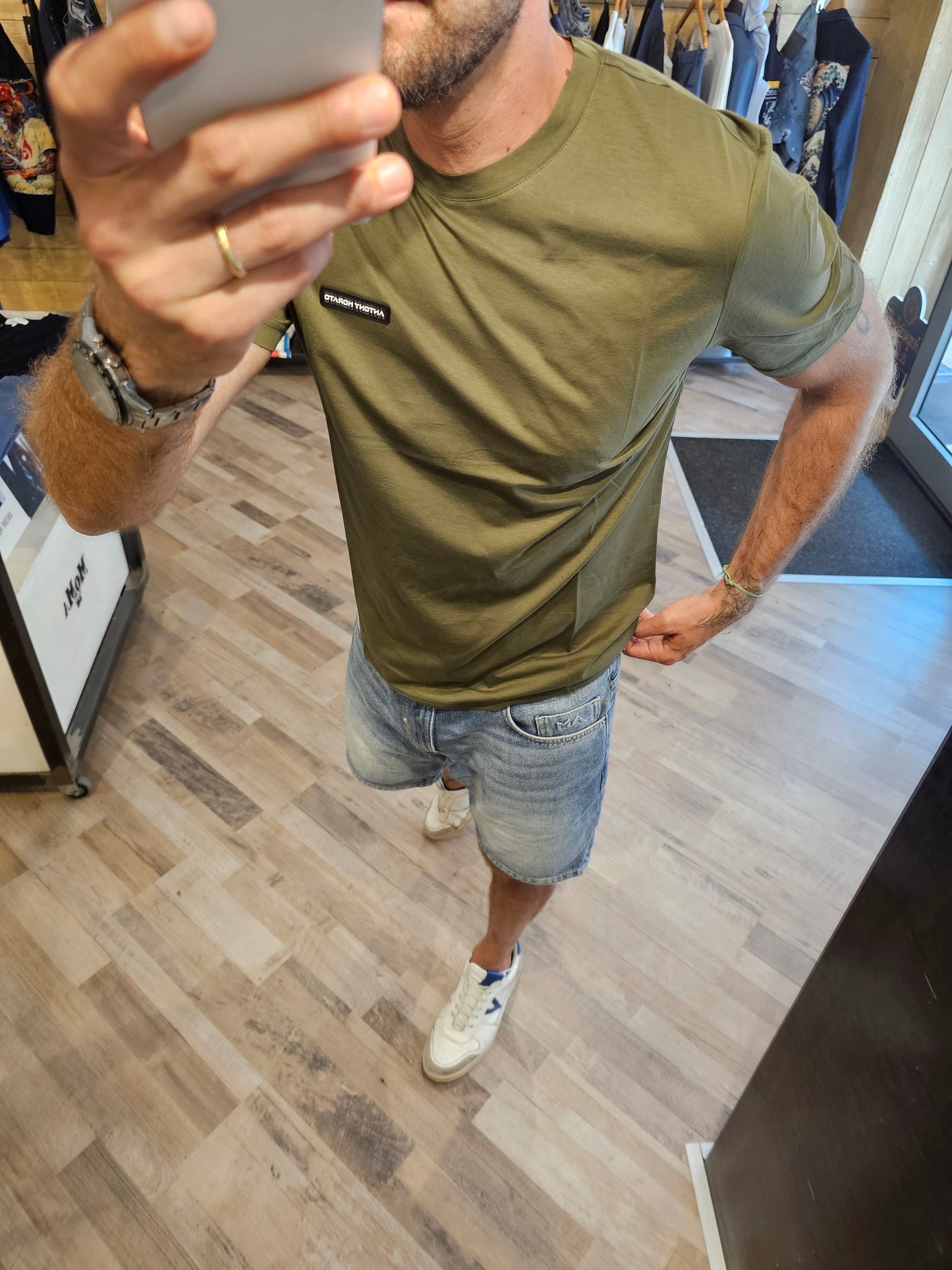 T-SHIRT VERDE MILITARE