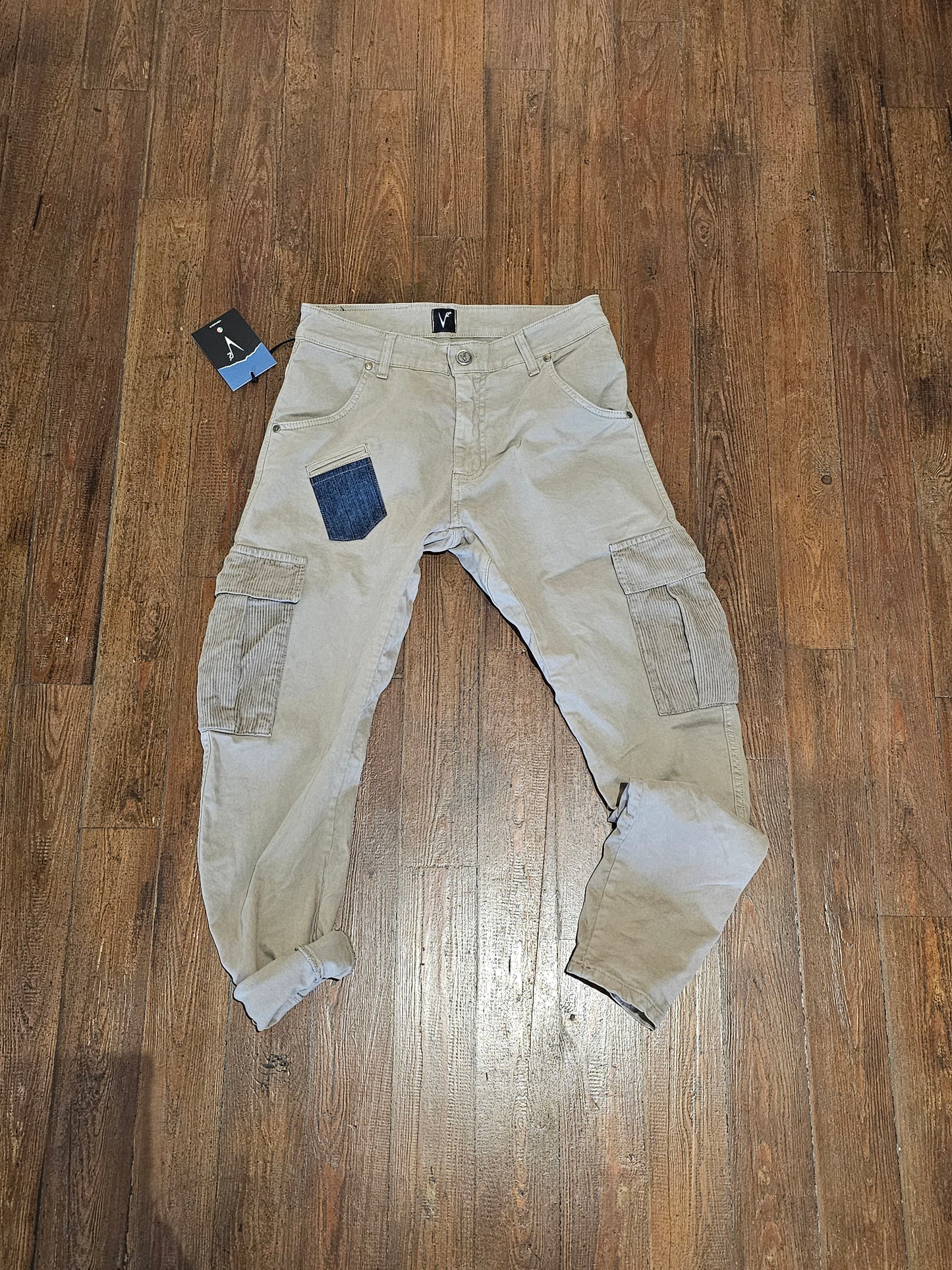 CARGO SABBIA TASCHE VELLUTO