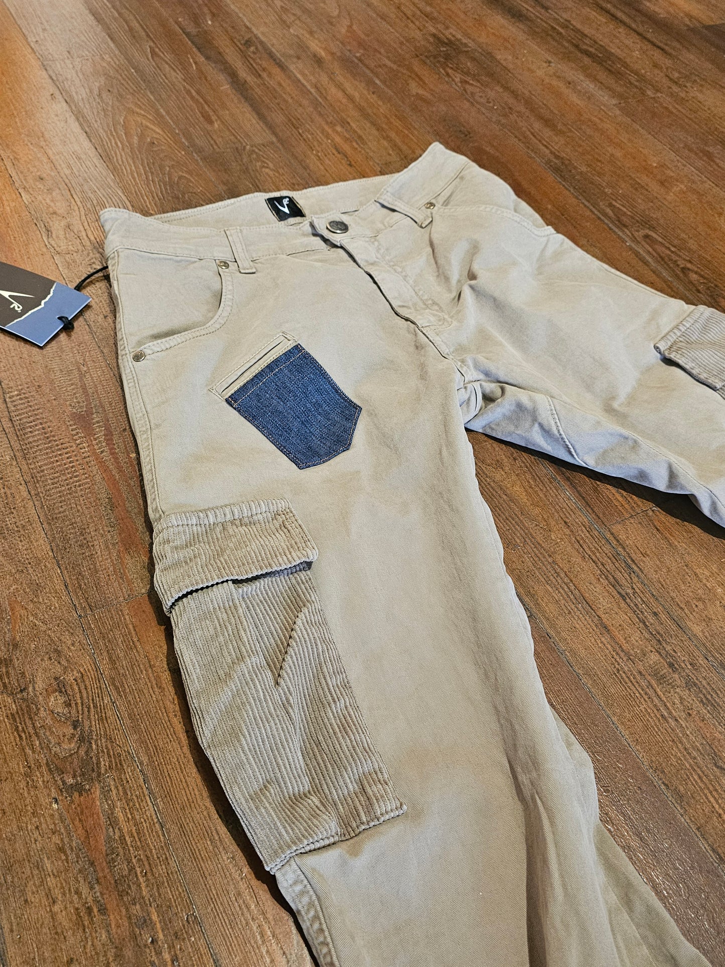 CARGO SABBIA TASCHE VELLUTO
