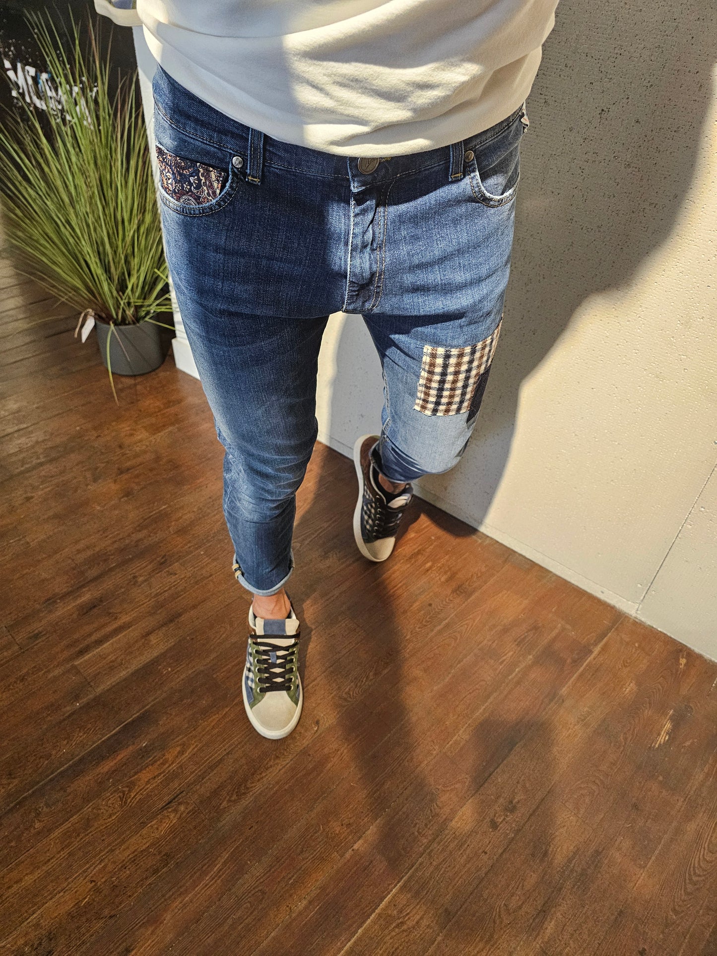 JEANS V2 PATCHWORK