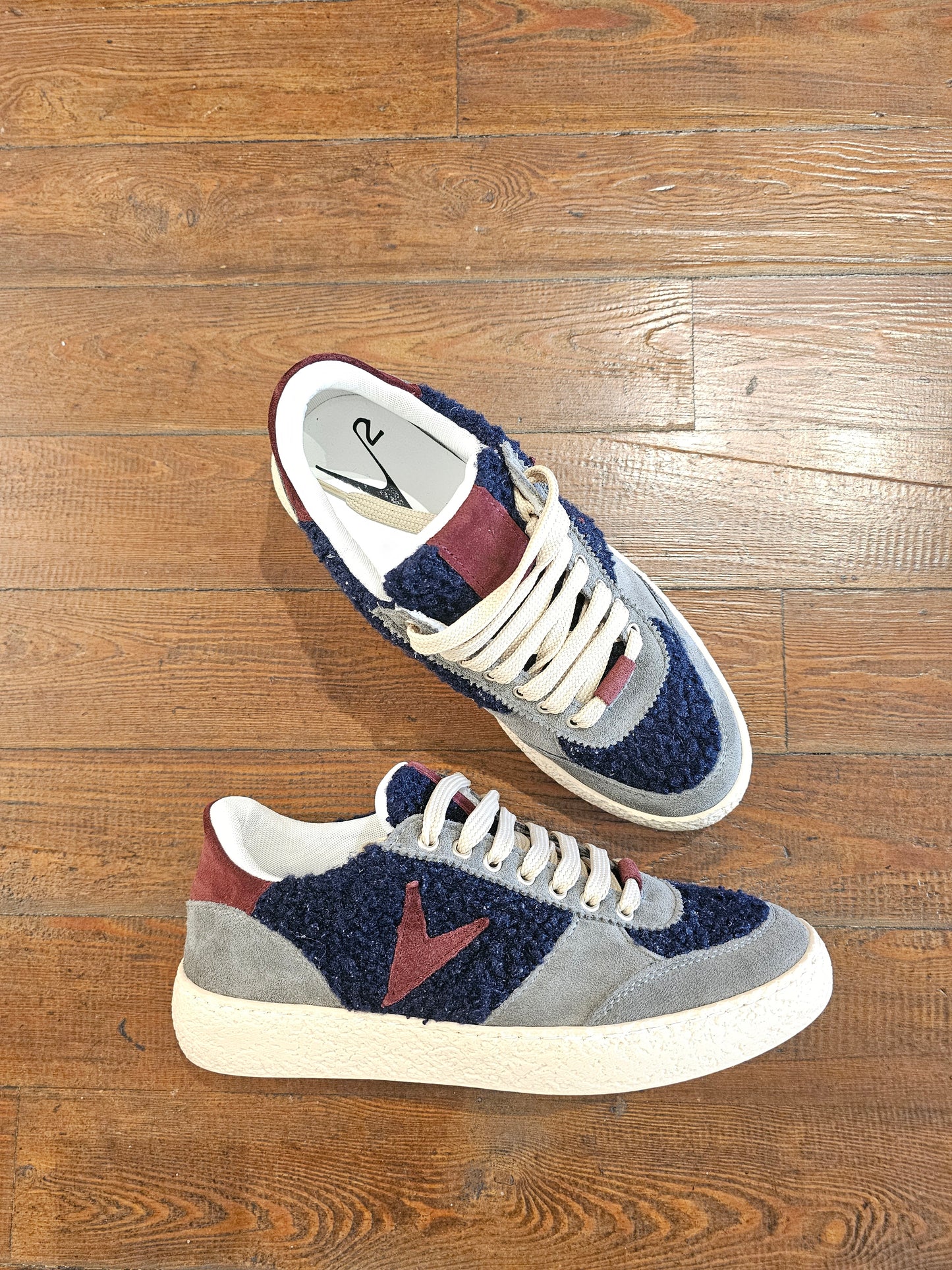 SNEAKERS V2 RICCIOLO BLU BORDEAUX