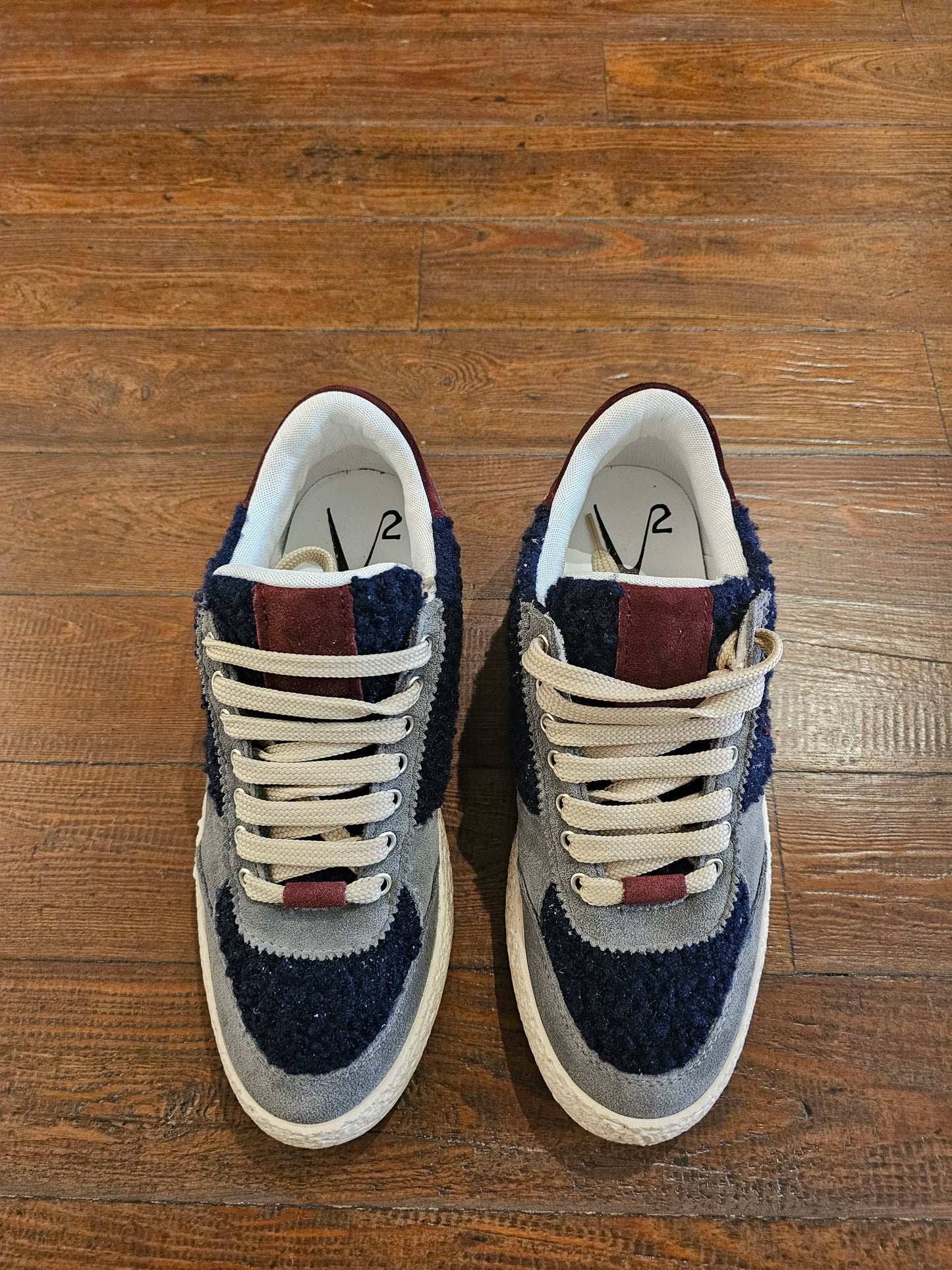 SNEAKERS V2 RICCIOLO BLU BORDEAUX