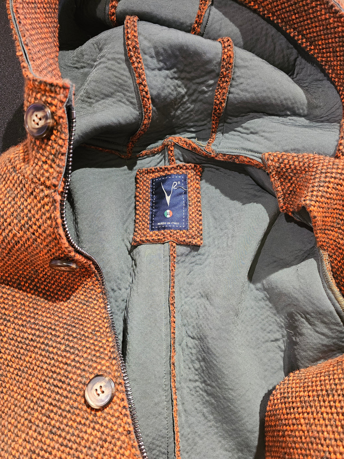 PARKA CORTO MATTONE PUNTO RISO
