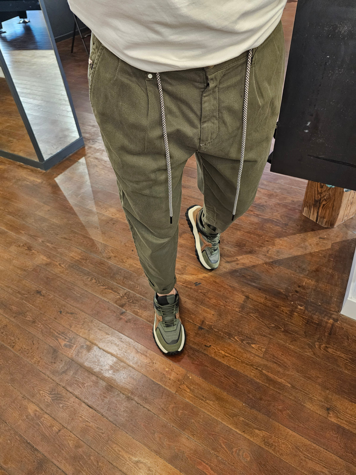 PANTALONE CHINO CROPPED VERDONE