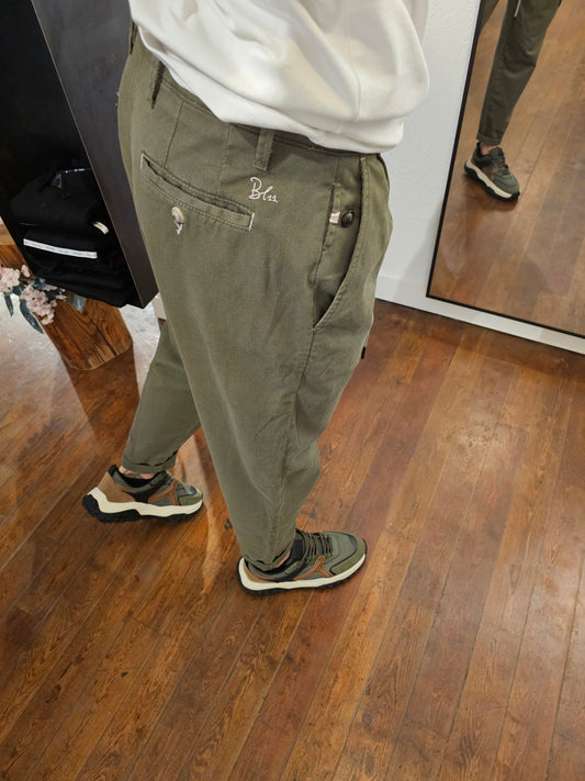 PANTALONE CHINO CROPPED VERDONE