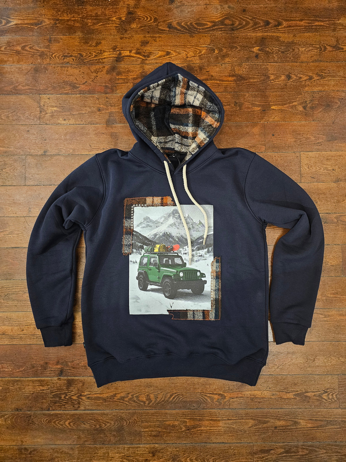 FELPA JEEP BLU RICAMI