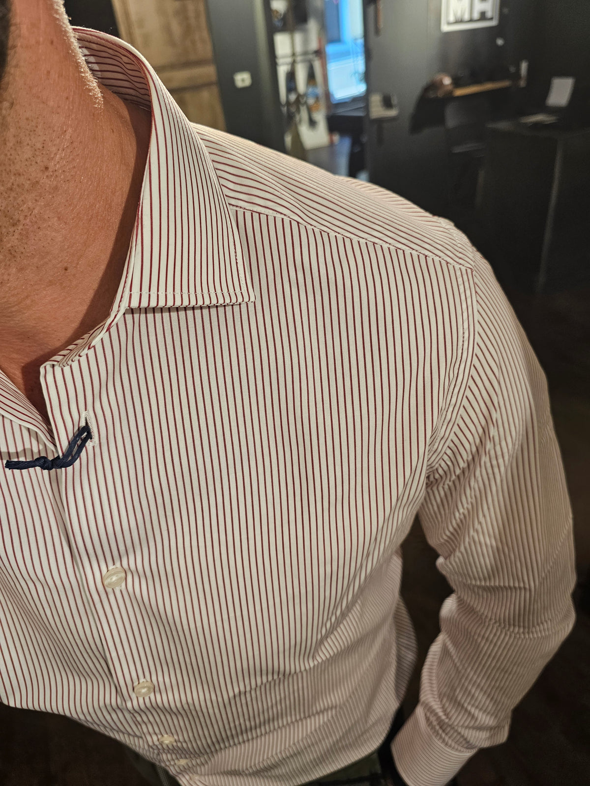 CAMICIA RIGA ROSSA