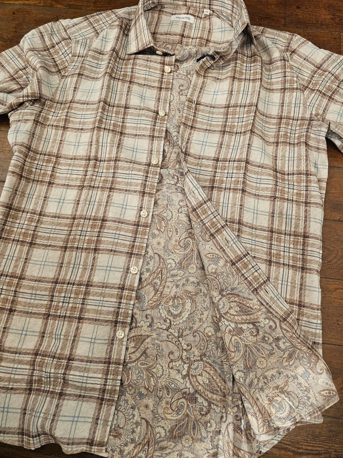CAMICIA CHECK DOPPIA STAMPA