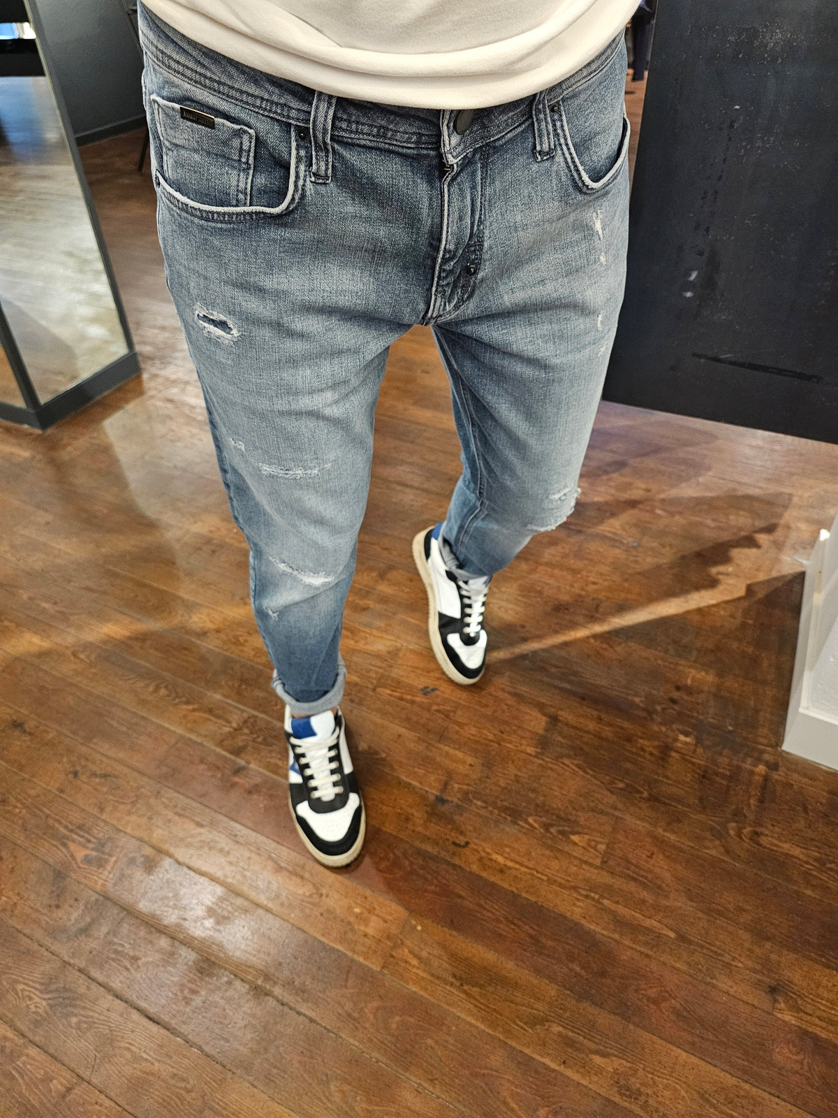 JEANS KURT COMFORT  BLU ICE
