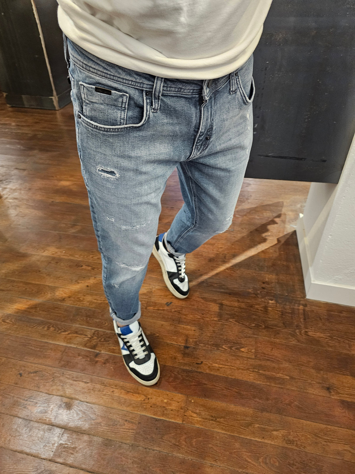 JEANS KURT COMFORT  BLU ICE