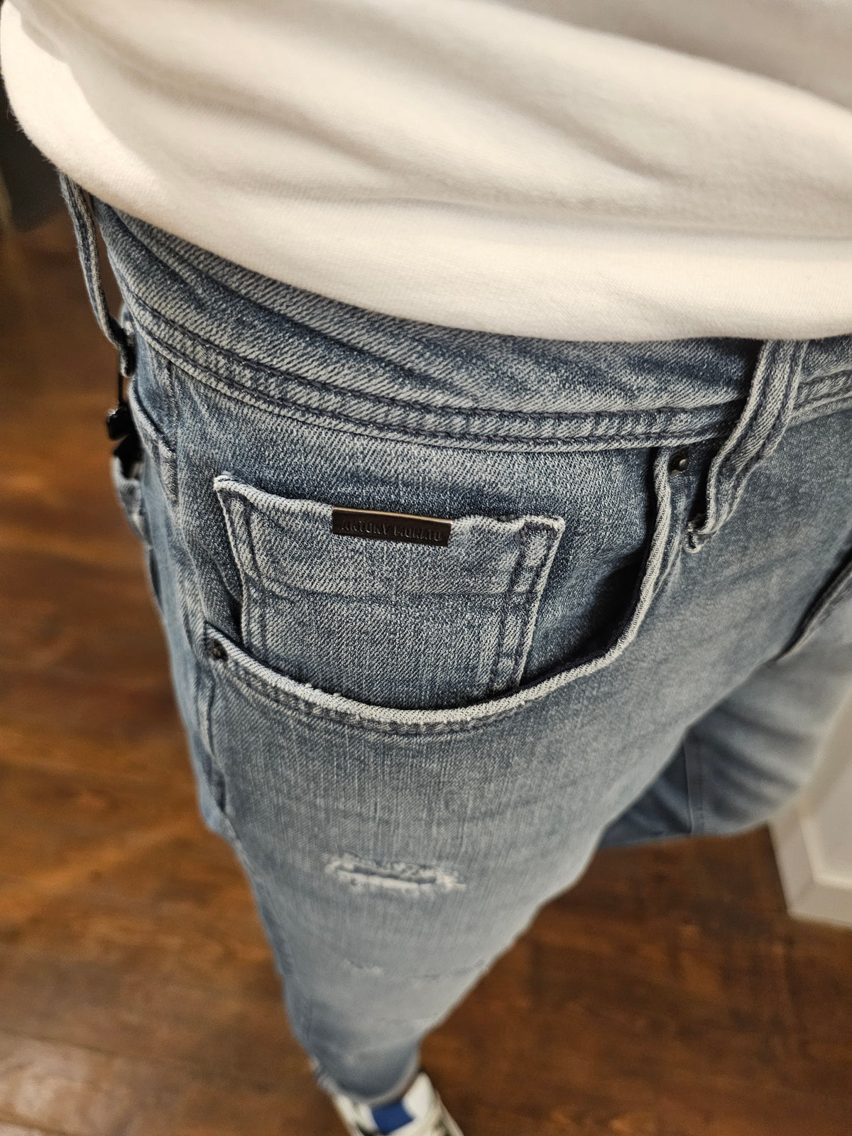 JEANS KURT COMFORT  BLU ICE